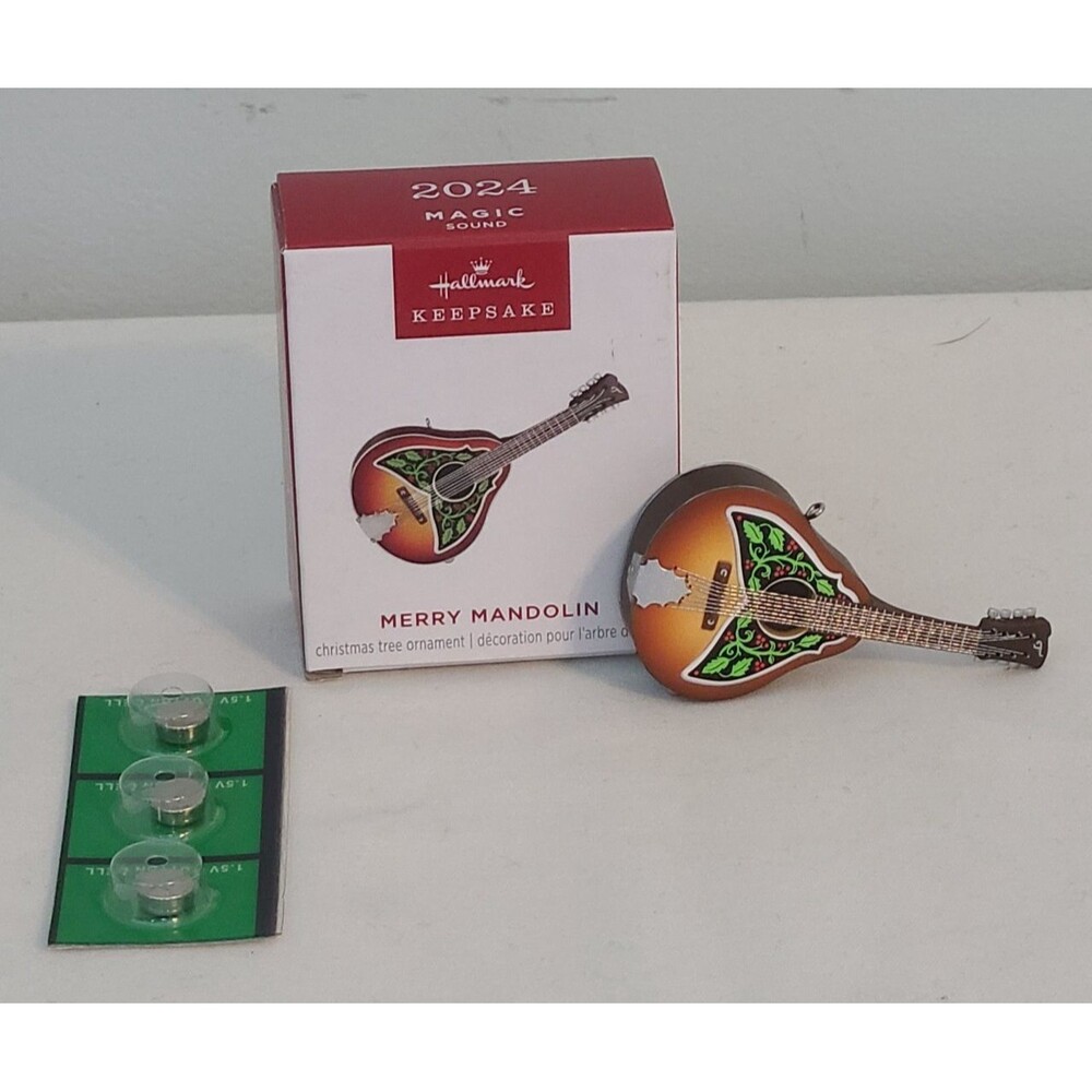 MERRY MANDOLIN - 2024 Hallmark Keepsake Miniature Ornament - MAGIC - NEW - Picture 5 of 11